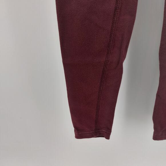 Nike Athletic Leggings Size XS Burgundy Red Gold Print Sport - Picture 3 of 14